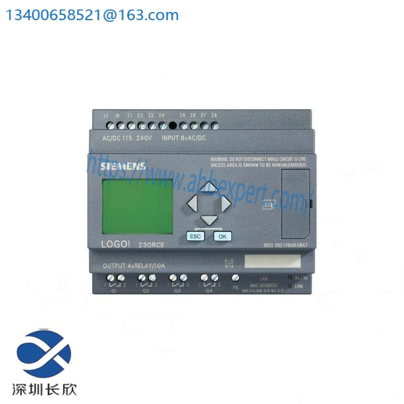 6ed1052-1md00-0ba7_siemens_logic_module_display_12_24vdc.jpeg SIEMENS 6ED1052-1MD00-0BA7: Industrial Automation Logic Module, 12/24VDC Display