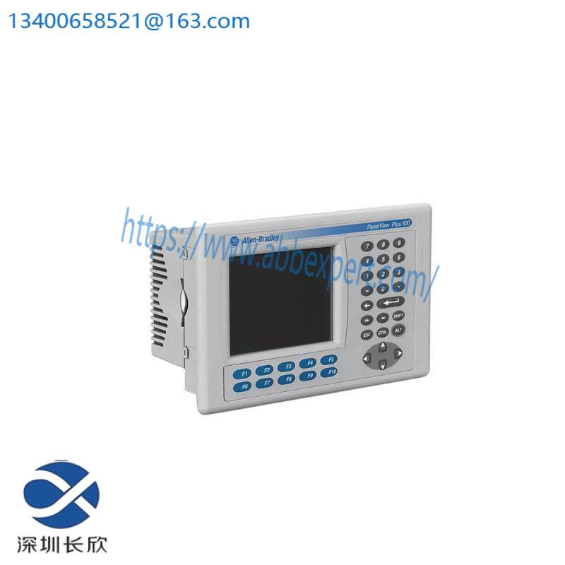 a-b_2711p-b6c20d_3.jpg Rockwell Automation PanelView Plus 600 Compact Terminal, Touch, 5.5 Inch Color Display, Ethernet, RS-232 & Modular Communication Interface, DC Power, 64MB RAM, 64MB FLASH