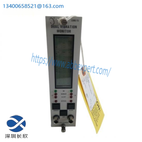 Bently Nevada 3300/15 Dual Vibration Monitor Module - Advanced Sensor Technology for Industrial Control
