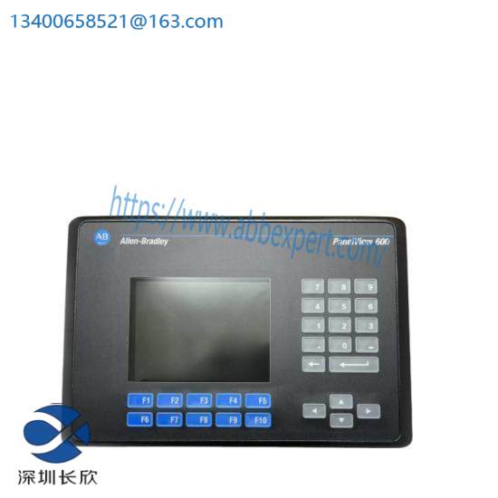 Allen-Bradley 2711-K6C16 PanelView 600 Color Keypad RS-232 (DF1) RS-232 Print AC