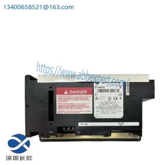 Allen-Bradley 2711-K6C16 PanelView 600 Color Keypad RS-232 (DF1) RS-232 Print AC