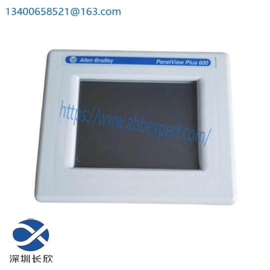Allen-Bradley 2711P-T6C20D PanelView Plus 600 Color Terminal, Touch Screen Control, Industrial Automation