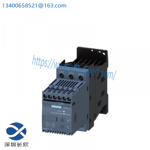 SIEMENS 3RW30 S00 6.5A 480V 110-230V Screw Soft Starter, Industrial Control Solutions