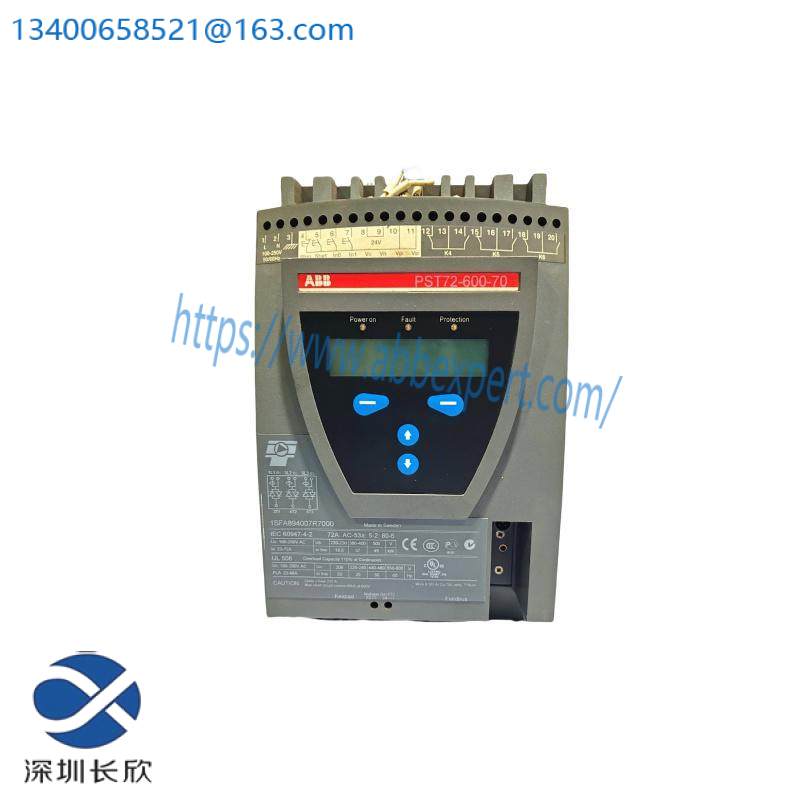 pst72-600-70_1sfa894007r7000_abb_soft_starter.jpg ABB's Advanced Soft Starter - PST72-600-70, 1SFA894007R7000, for Efficient Motor Control